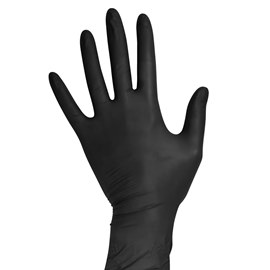 AVIORA перчатки нитриловые Черные